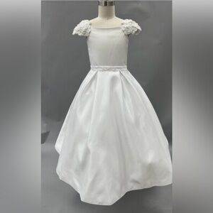 Elegant White Kids Dress